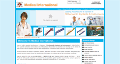 Desktop Screenshot of medical-international.com